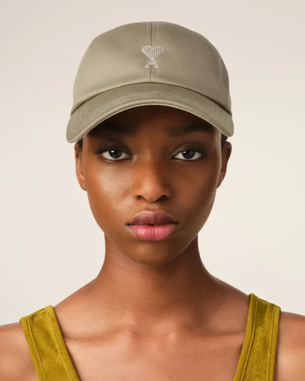 Best Sale Green Cotton Ami de Coeur Embroidery Cap Women Caps | Ami De Coeur
