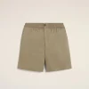 Cheap Green Cotton Elasticated Waist Shorts Shorts