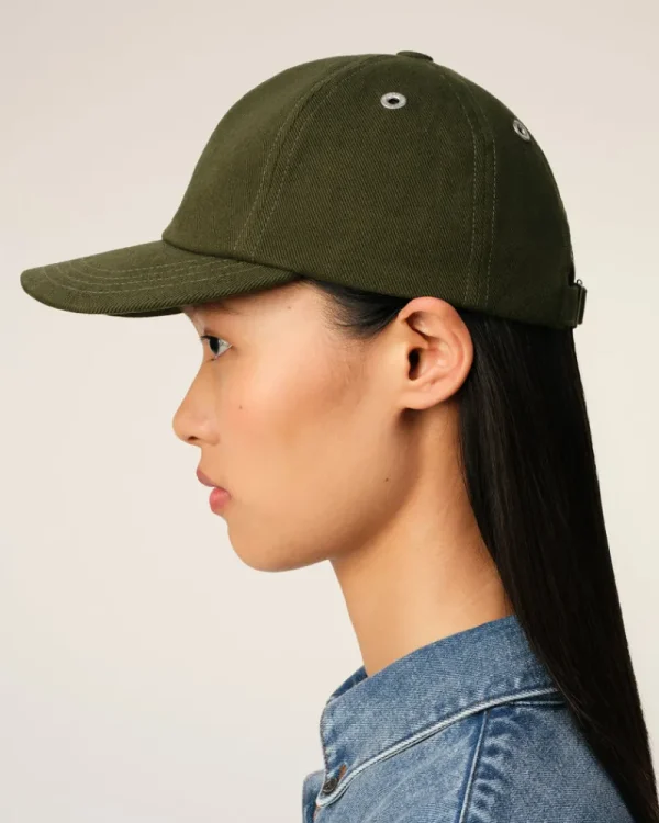 Fashion Green Cotton Embossed Ami de Coeur Cap Women Caps | Ami De Coeur