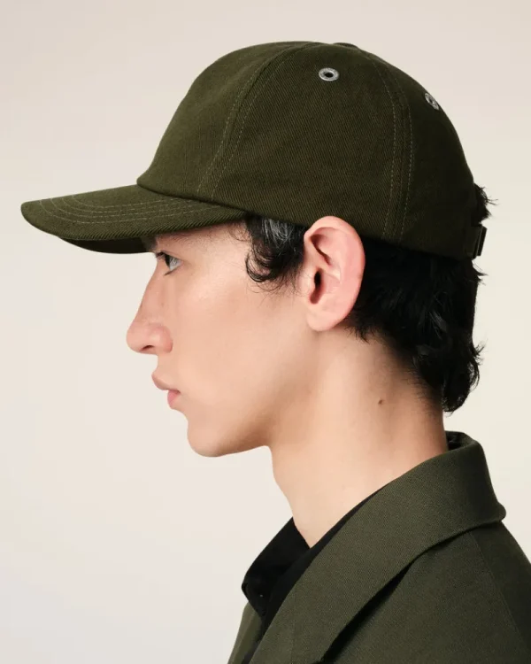 Fashion Green Cotton Embossed Ami de Coeur Cap Women Caps | Ami De Coeur