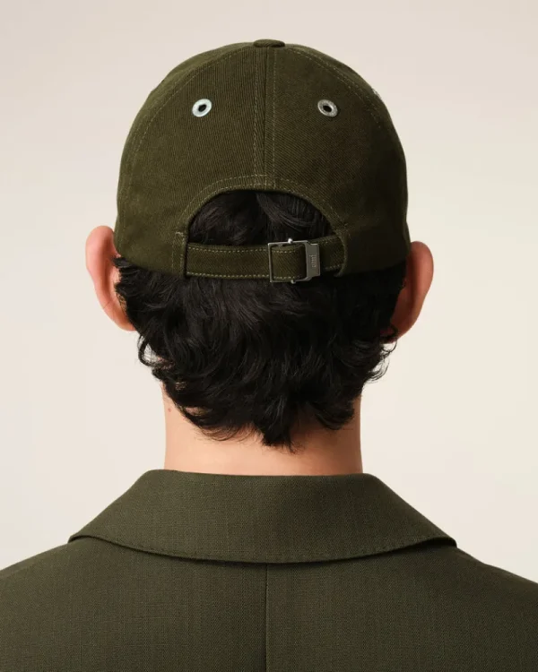 Fashion Green Cotton Embossed Ami de Coeur Cap Women Caps | Ami De Coeur