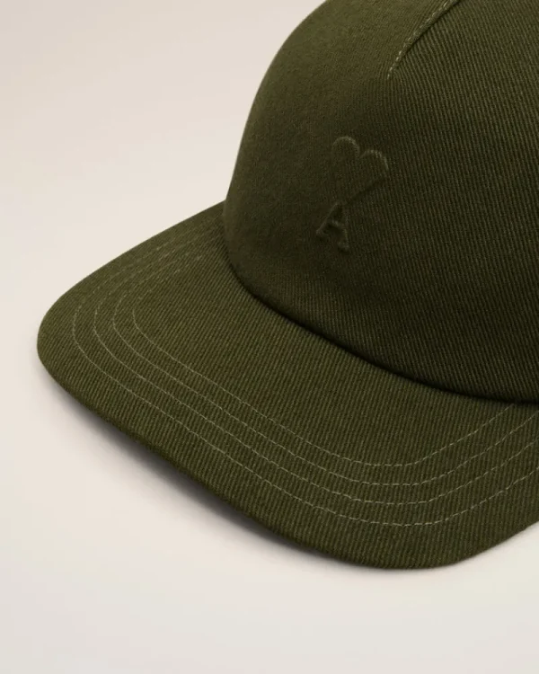 Fashion Green Cotton Embossed Ami de Coeur Cap Women Caps | Ami De Coeur