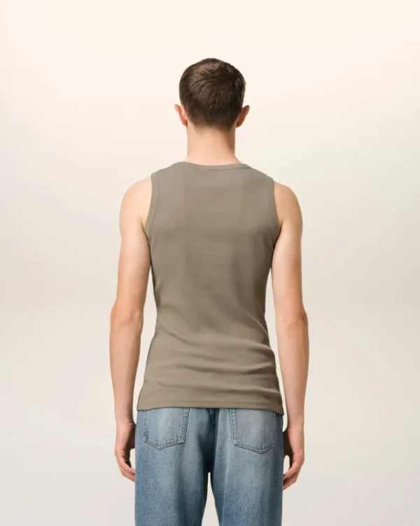 Best Sale Green Cotton Rib Ami de Coeur Tanktop T-shirts & Polos | Ami De Coeur