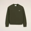 Fashion Green Cotton Sweatshirt Sweatshirts & Hoodies