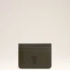 Sale Green Leather Ami de Coeur Card Holder Women Card Holders | Small Leather Goods