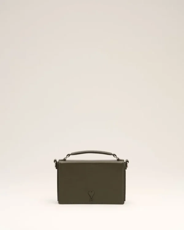 Best Sale Green Leather Ami de Coeur Lunch Box Bag Women Mini Bags | Crossbody Bags