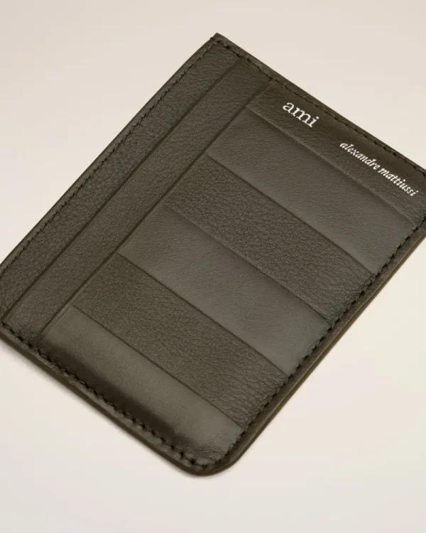 Cheap Green Leather Midi Card Holder Women Card Holders | Small Leather Goods