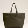 Best Sale Green Leather Midi Maxi Tote Bag Women Tote Bags | Bags