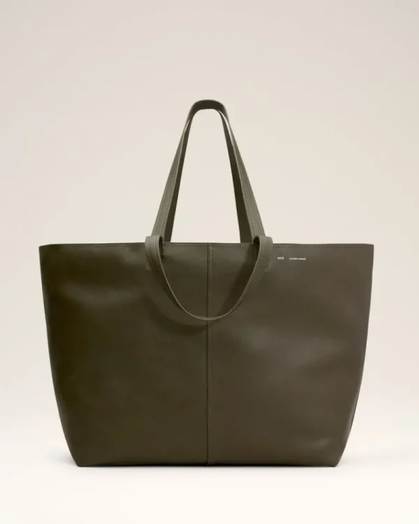 Best Sale Green Leather Midi Maxi Tote Bag Women Tote Bags | Bags