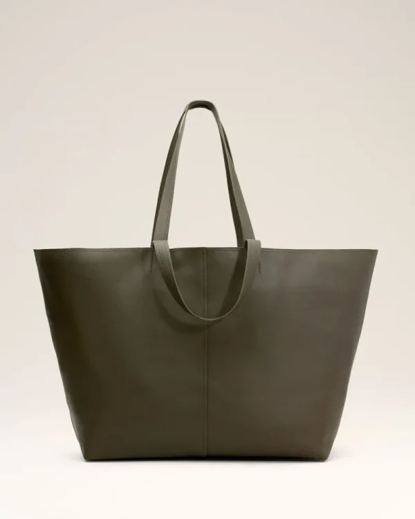 Best Sale Green Leather Midi Maxi Tote Bag Women Tote Bags | Bags
