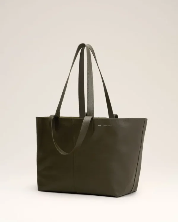 Cheap Green Leather Midi Tote Bag Women Tote Bags | Bags