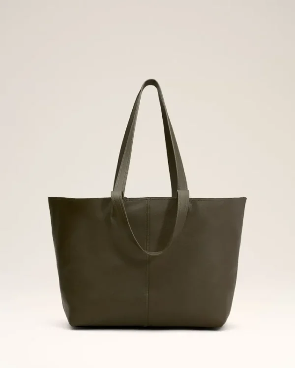 Cheap Green Leather Midi Tote Bag Women Tote Bags | Bags