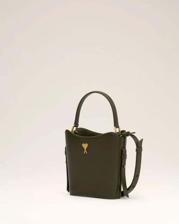 Best Sale Green Leather Mini Paris Paris Bucket Bag Women Crossbody Bags | Handbags