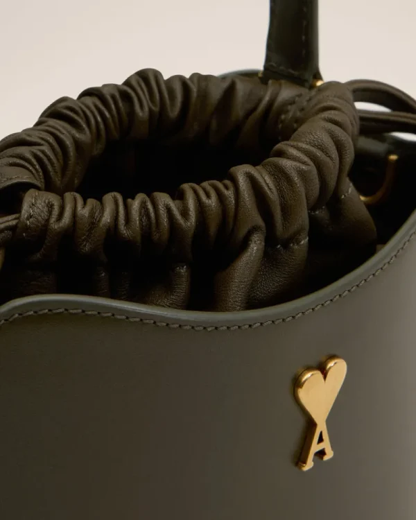 Best Sale Green Leather Mini Paris Paris Bucket Bag Women Crossbody Bags | Handbags