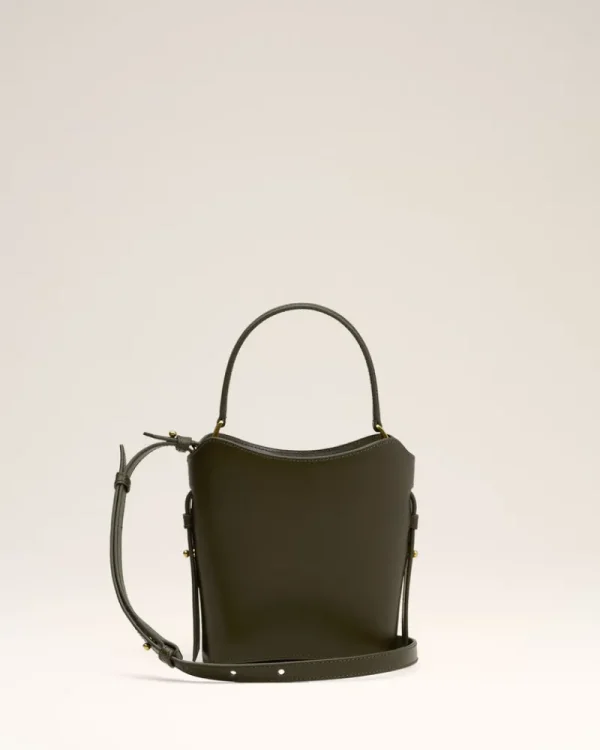 Best Sale Green Leather Mini Paris Paris Bucket Bag Women Crossbody Bags | Handbags