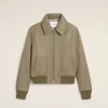 Hot Green Leather Zipped Jacket Women Coats & Jackets | Coats & Jackets