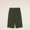 Discount Green Wool Wide Bermuda Women Shorts & Skirts