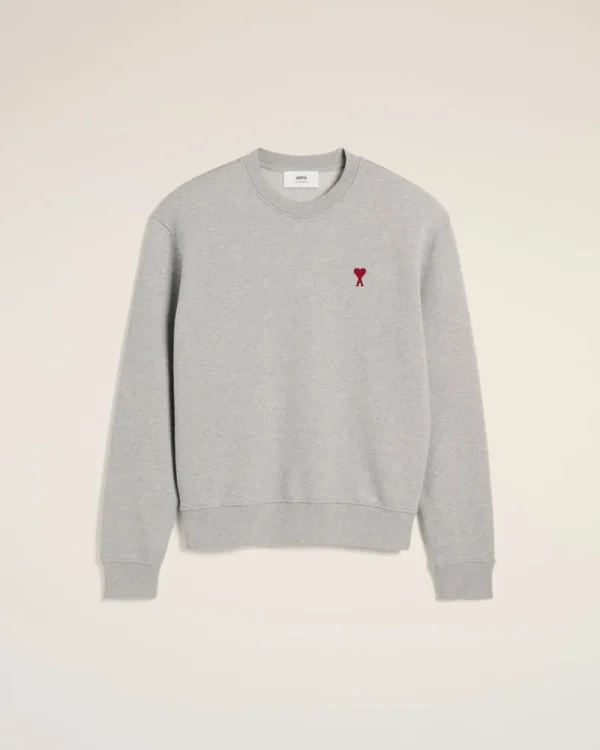 Clearance Grey Cotton Ami de Coeur Sweatshirt Women Sweatshirts & Hoodies | Ami De Coeur
