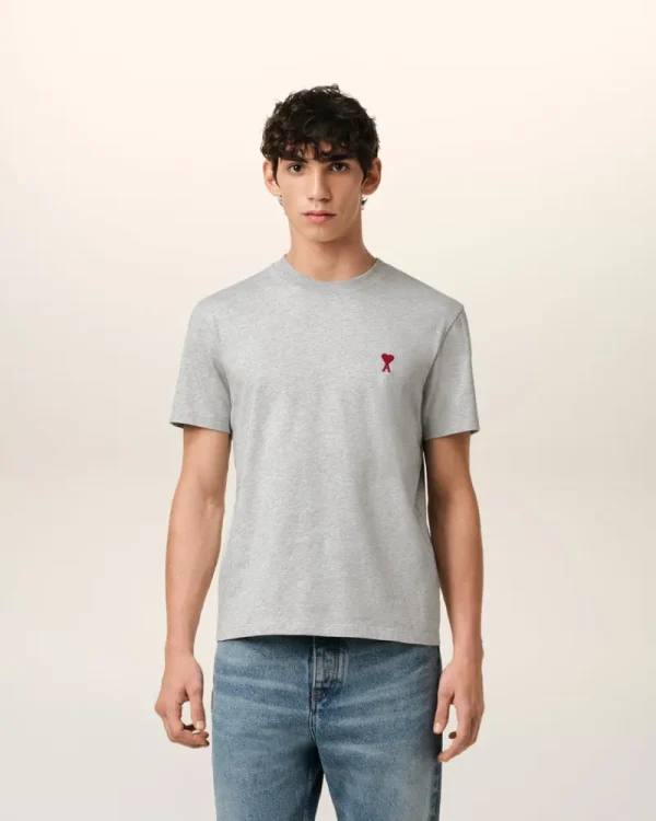 Cheap Grey Cotton Ami de Coeur T-Shirt Women T-shirts & Polos | Ami De Coeur