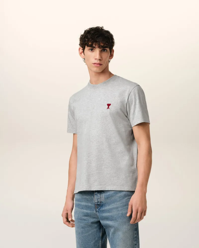 Cheap Grey Cotton Ami de Coeur T-Shirt Women T-shirts & Polos | Ami De Coeur
