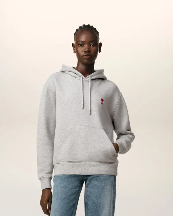 Best Grey Cotton Ami de Coeur Hoodie Women Sweatshirts & Hoodies | Ami De Coeur