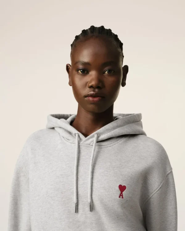 Best Grey Cotton Ami de Coeur Hoodie Women Sweatshirts & Hoodies | Ami De Coeur
