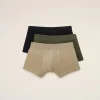 Flash Sale Grey Cotton Jersey Three Pack Boxers Underwear | Ami De Coeur