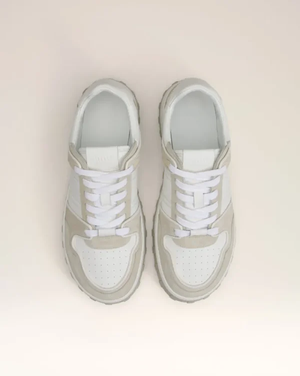 Cheap Grey Leather Low Top Walk Sneakers Women Sneakers | Sneakers