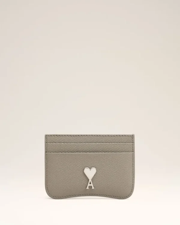 Flash Sale Grey Leather Paris Paris Card Holder Women Card Holders | Small Leather Goods