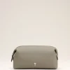 Cheap Grey Leather Paris Paris Toiletry Pouch Women Small Leather Goods | Ami De Coeur