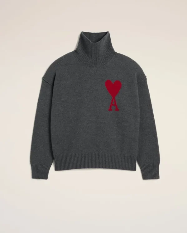 Clearance Grey Wool Ami de Coeur Sweater Women Sweaters & Cardigans | Ami De Coeur