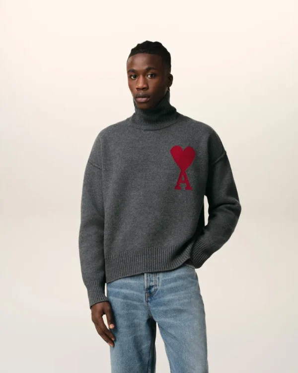 Clearance Grey Wool Ami de Coeur Sweater Women Sweaters & Cardigans | Ami De Coeur