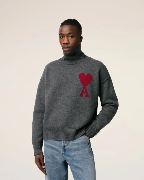 Clearance Grey Wool Ami de Coeur Sweater Women Sweaters & Cardigans | Ami De Coeur