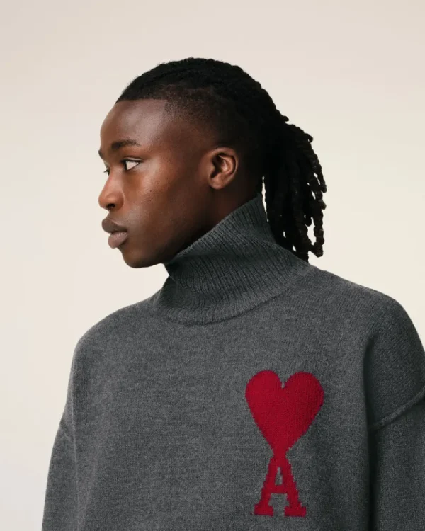 Clearance Grey Wool Ami de Coeur Sweater Women Sweaters & Cardigans | Ami De Coeur
