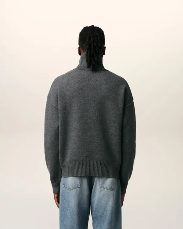 Clearance Grey Wool Ami de Coeur Sweater Women Sweaters & Cardigans | Ami De Coeur
