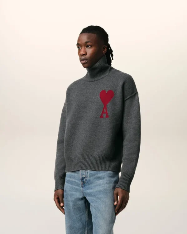 Clearance Grey Wool Ami de Coeur Sweater Women Sweaters & Cardigans | Ami De Coeur