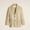 Cheap Leather Two Buttons Jacket Women Coats & Jackets