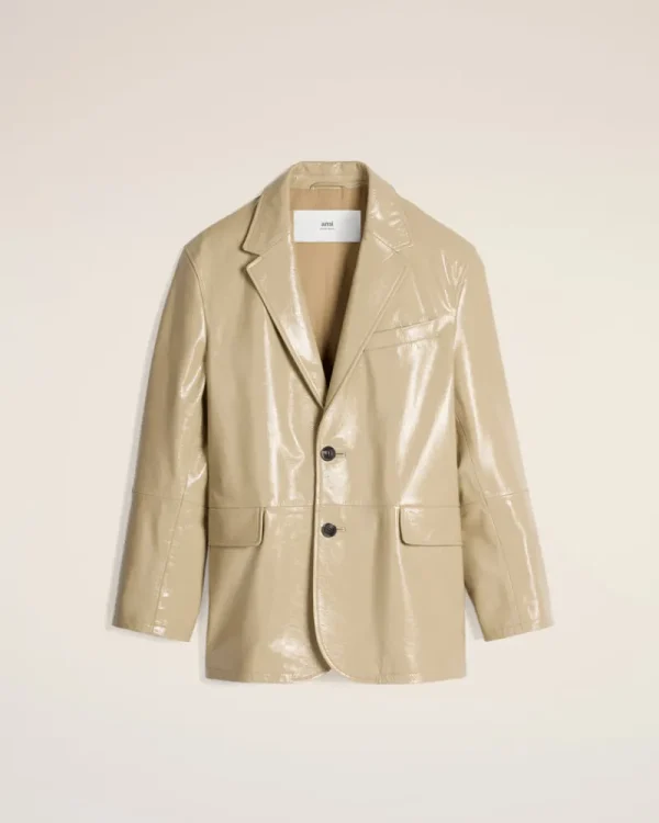 Cheap Leather Two Buttons Jacket Women Coats & Jackets