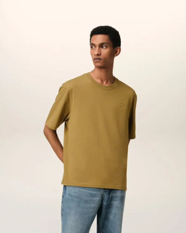 Discount Mustard Cotton Tonal Ami de Coeur T-Shirt Women T-shirts & Polos | Ami De Coeur