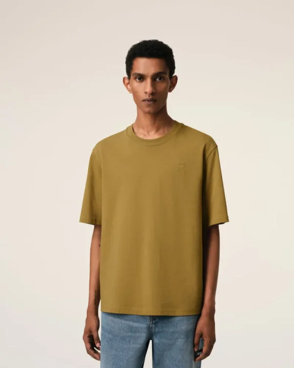 Discount Mustard Cotton Tonal Ami de Coeur T-Shirt Women T-shirts & Polos | Ami De Coeur