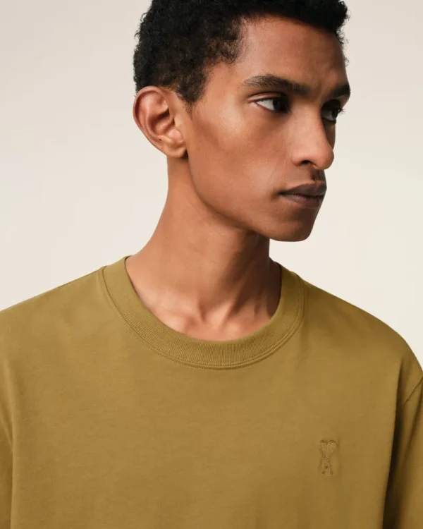 Discount Mustard Cotton Tonal Ami de Coeur T-Shirt Women T-shirts & Polos | Ami De Coeur
