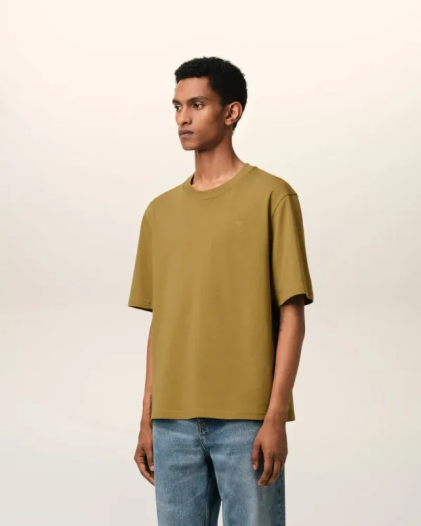Discount Mustard Cotton Tonal Ami de Coeur T-Shirt Women T-shirts & Polos | Ami De Coeur