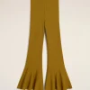Shop Mustard Godet Short Trousers Women Denim | Trousers