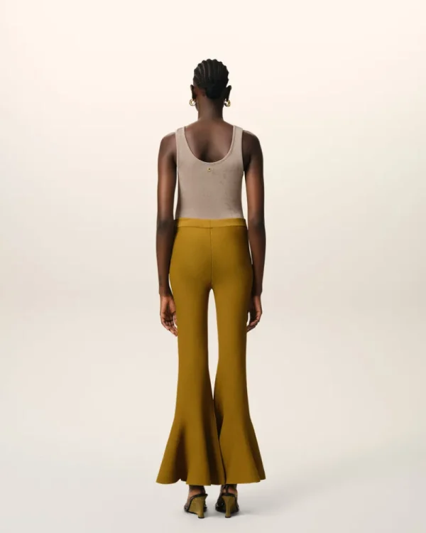 Shop Mustard Godet Short Trousers Women Denim | Trousers