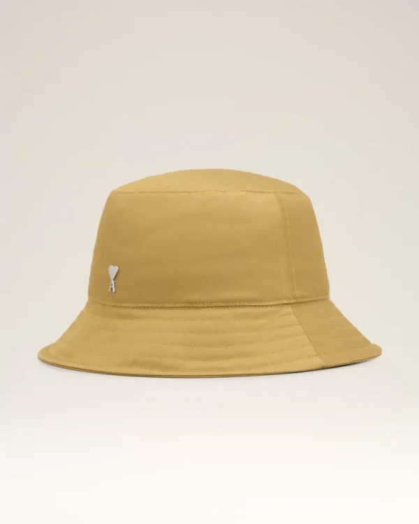 Best Sale Mustard Twill Ami de Coeur Stud Bucket Hat Women Hats & Beanies | Ami De Coeur
