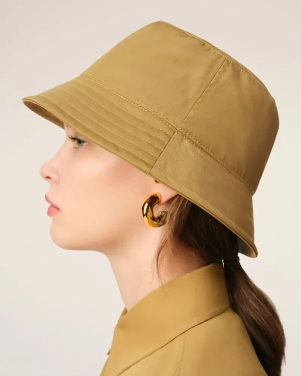 Best Sale Mustard Twill Ami de Coeur Stud Bucket Hat Women Hats & Beanies | Ami De Coeur
