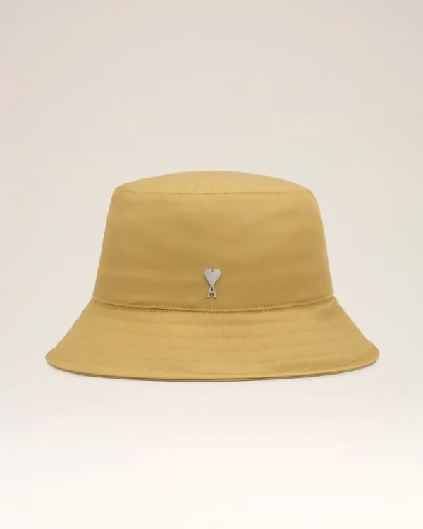 Best Sale Mustard Twill Ami de Coeur Stud Bucket Hat Women Hats & Beanies | Ami De Coeur