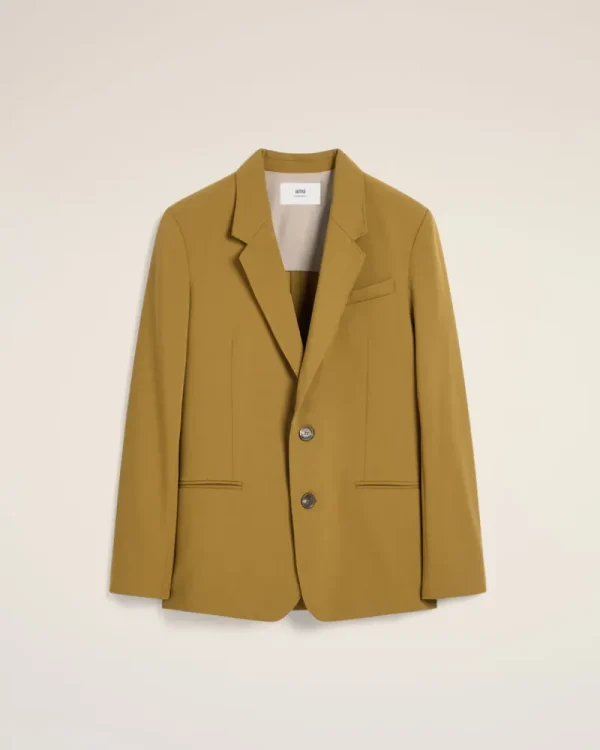 Best Sale Mustard Wool Semi-Lined Jacket Tailoring | Coats & Jackets