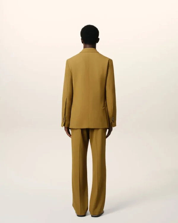 Best Sale Mustard Wool Semi-Lined Jacket Tailoring | Coats & Jackets
