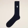 Hot Navy Blended Cotton Ami de Coeur Socks Women Socks | Ami De Coeur